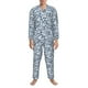thumbnail image 3 of Balery Seaside Primary Color Pijama para Hombre de Dos Piezas con Manga Larga, Conjunto de Dormir y Descanso Suave con Bolsillos-Small, 3 of 7