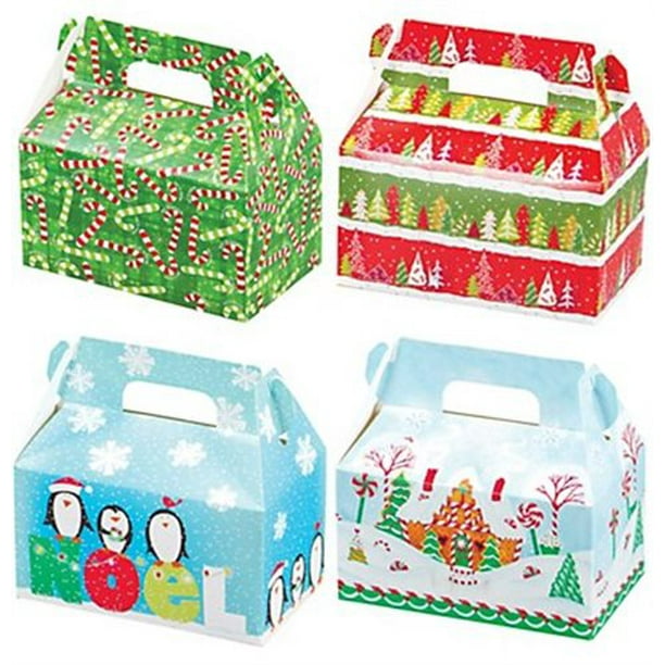 Christmas Holiday Treat Boxes For Holiday Foods and Gifts Includes