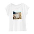 thumbnail image 4 of Camiseta para mujer verano casual cuello redondo camiseta para uso diario trabajo vacaciones playa, 4 of 7