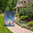 thumbnail image 5 of Rainbow Sky Background Garden Flag Double Sided Outdoor Banners Yard Flags for Garden Home Holiday Decorations, 5 of 6