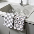 thumbnail image 4 of PYURTEP Weave Kitchen Towels 2 Pcs Ultra Soft Cotton Cleaning Rags Super Absorbent Quick Drying Dish Towels for Kitchen Cleaning, 4 of 6