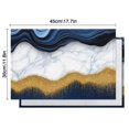 thumbnail image 6 of Blue Marble Gold Wave Pattern Summer Placemats Table Placemats Set Of 4-Linen Kitchen Washable Placemats Table Mats 11.8"x17.7" Non-Slip Heat Resistant, 6 of 6