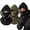 2pcsc, variant on 3 in 1 Double Layer Fleece Hooded Integrated Winter Hat Balaclava Mask One Piece Flannel Warm Face Neck Gaiter Cover Adjustable Windproof Drawstring for Skiing Cycling Men Women