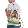 thumbnail image 3 of Bingfone Brown Bunny Drawstrings Backpacks Bags For Men Women Gym Drawstrings Bag, 3 of 9