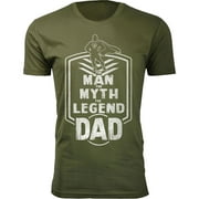 Men's Best Father's Day T-shirts Ever - The Man The Myth The Legend Dad Badge