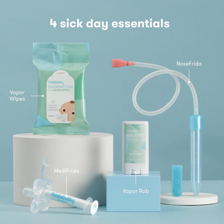 Frida Baby Sick Day Prep Kit: NoseFrida Snotsucker, MediFrida