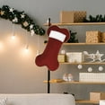 thumbnail image 4 of Cheer Us 37cm x 22cm/14.57" x 8.66" Linen Large Christmas Stocking, Red, 4 of 8