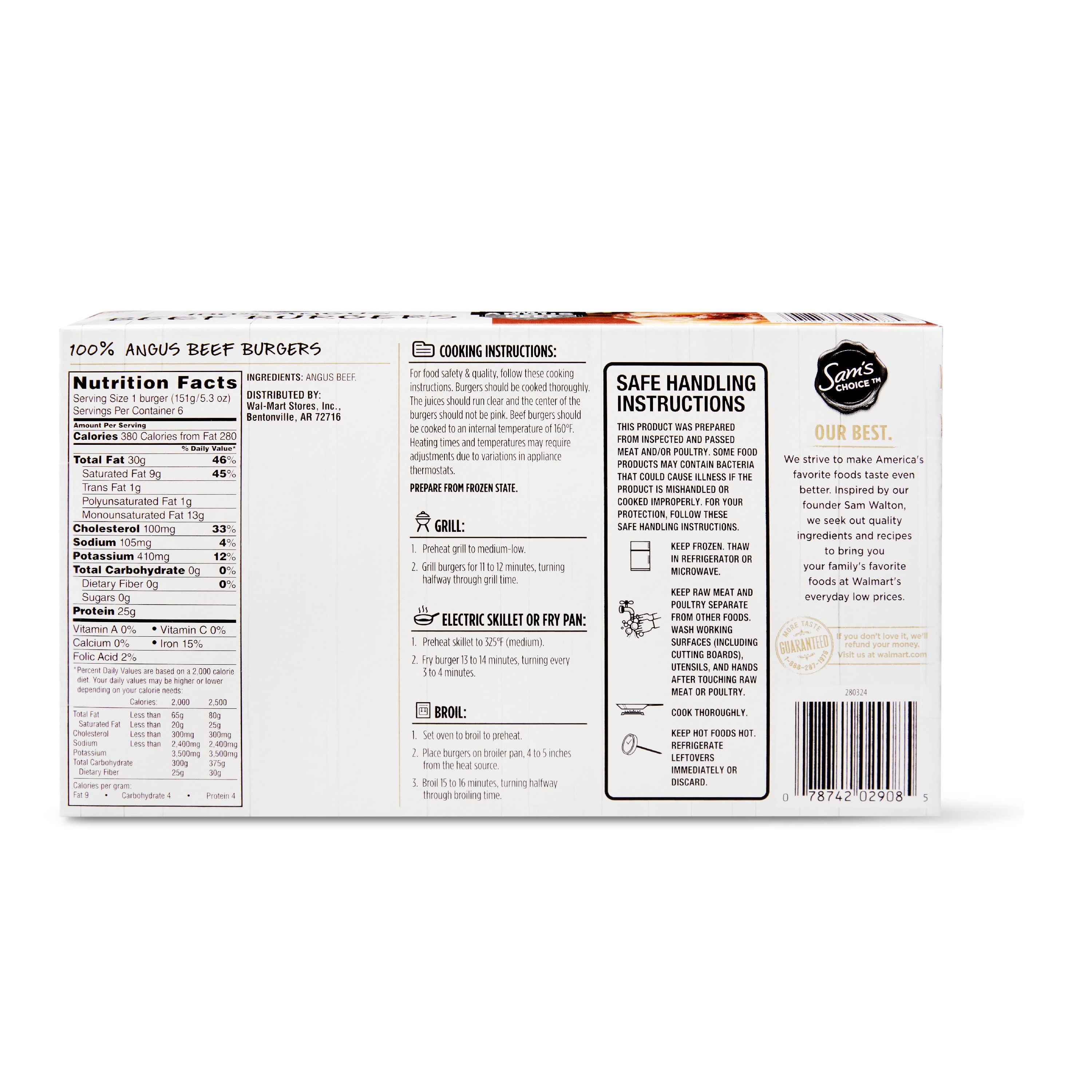 Quick N Eat Angus Beef Patties Nutrition Runners High Nutrition