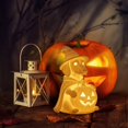 thumbnail image 6 of Clearance Sale! Halloween Sausage Dog Pumpkin Lantern Halloween Decorations Pumpkin Light Resin Desktop Ornament for Indoor Home Party Festival Cute Decorative Display, 6 of 6