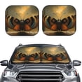 thumbnail image 2 of Naloa Majestic Butterfly Sunset Print 2-Piece Windshield Sunshade,Foldable Car Front Window Sun Shades,for Most Sedans SUV Truck-Large, 2 of 6