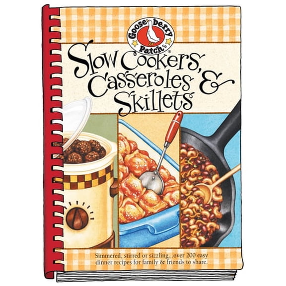 Pre-Owned Slow-Cookers, Casseroles & Skillets: Simmered, Stirred or Sizzling...Over 200 Easy Dinner Recipes for Family & Friends to Share. (Plastic Comb) 193628300X 9781936283002