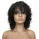 thumbnail image 1 of Ganfancp Pelo Rizado Corto Negro de Mujer con Flequillo y Pelo Rizado Pequeño Liquidación 1* Pelo Corto Rizado, 1 of 6