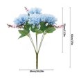 thumbnail image 2 of Centro de mesa de flores artificiales, mesa para el hogar, decoración floral, banquete de boda, tela de seda, flor falsa, azul cielo Advancent HA6703-05B, 2 of 6