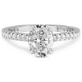 thumbnail image 3 of 1 Carat IGI Certified Oval Shape Lab Grown Diamond Engagement Ring | 14K White Gold | Myra Secret Halo Lab Diamond Ring | FG-VS1-VS2 Quality Friendly Diamonds, 3 of 5
