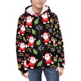 thumbnail image 5 of Xoenoiee Santa Claus Gift Christmas Kids Hoodies Zip Up Jacket with Pocket for Boys Girls 6-7 Years Teens Long Sleeve Hooded Sweatshirt Fall Winter Active Wear Athletic Coat, 5 of 7