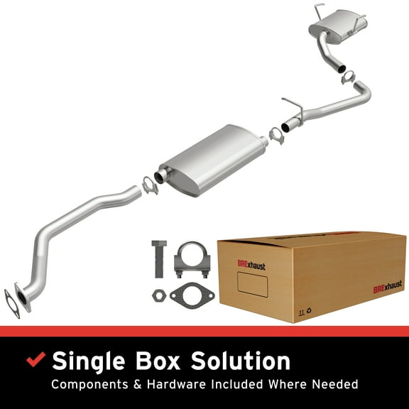 BRExhaust OE Replacement Exhaust System Kit 106-0279: Compatible with 2009-2017 Chevrolet Traverse 3.6L, 2015-2016 GMC Acadia 3.6L, 2009-2010 Saturn Outlook 3.6L