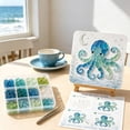thumbnail image 5 of 8 Designs Sea Glass Art DIY Craft Kit, Beach Themed with Canvas Board Metal Tweezers Wooden Easel, Beginner Friendly Nautical Handmade Home Decor Gift, 5 of 7