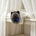 thumbnail image 4 of Small Clip Type Fan, 3 Speeds Adjustable Strong Airflow Fans with Sturdy Clamp, for Office Dorm Bedroom (White), 4 of 6