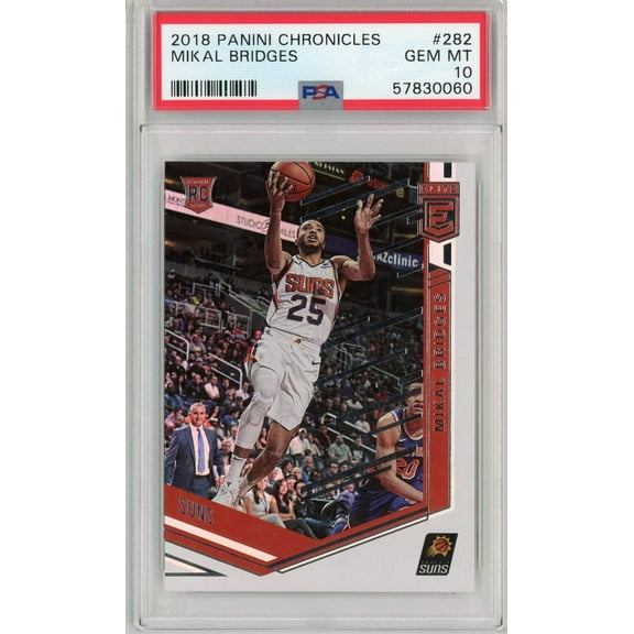 Graded 2018 Panini Chronicles Mikal Bridges #282 Rookie RC Basketball Card PSA 10 Gem Mint
