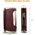 thumbnail image 2 of PROMISE Double Flame Torch Cigar Lighter Cigar Puncher Giftsets shipped without gas (Gold &Brown), 2 of 6