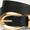 Black/Gold, variant on Women’s Double Metal Loop Belt, S/M-3XL