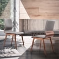 thumbnail image 2 of Armen Living Robin Modern Fabric Dining Chair in Gray (Set of 2), 2 of 12
