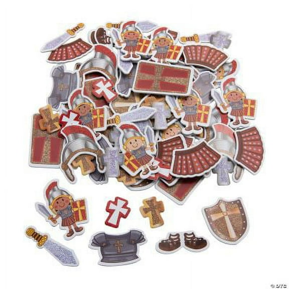 Bulk Armor of God Self-Adhesive Shapes - 72 Pc., Religious, Craft Supplies, 72 Pieces