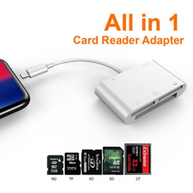 CF SD TF Lightning card reader adapter Universal card reader for Apple