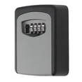 thumbnail image 1 of Key Lock Box, Waterproof Large Capacity Aluminum Alloy Wall Mount Combination Lock Box Versatile Rustproof  For Indoor Silver Gray,Green, 1 of 8