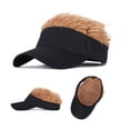 thumbnail image 4 of Universal Fashion Wig Cap Adjustable Baseball Hat with Hair, 4 of 8