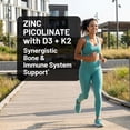 thumbnail image 2 of NatureWise Zinc Picolinate with D3 + K2 - Zinc Supplements for Men & Women + Vitamin D3 K2 - Supports Immune & Bone Health* - Non-GMO, Gluten Free, USA Manufactured - 30 Capsules[30 Day Supply], 2 of 11