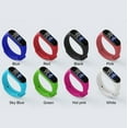 thumbnail image 6 of CGZQFEI Unisex Digital Sports Watch - LED Illumination, 5ATM Waterproof, Durable Silicone Wrist Strap Hot Pink 1.77x0.78'', 6 of 6