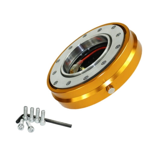 Thin Version 6 Hole Steering Wheel Quick Release Hub Adapter Snap Off Boss kit