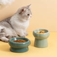 thumbnail image 3 of Cuenco de cerámica para gatos con protección para las patas, cuenco para comida para gatos, cuenco para perros y gatos, cuenco para beber agua, cuenco de cerámica para aperitivos para mascotas, 3 of 5