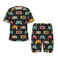 thumbnail image 1 of Balery Retro Video Game Conjunto de Pijama Infantil de Manga Corta con Estampado – Ropa de Dormir de Algodón Suave-4X-Large, 1 of 6