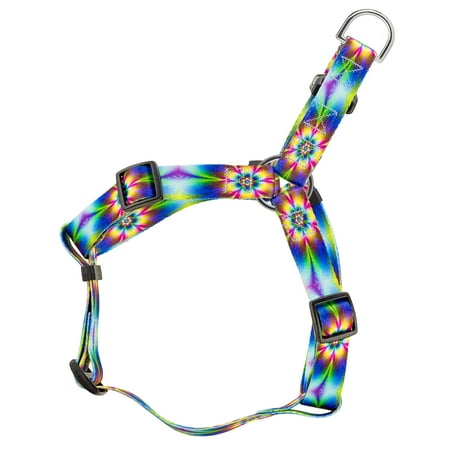 Harness Tie - Country Brook Petz | Tie Dye Flowers Step-In Dog Harness