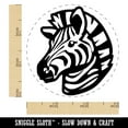 thumbnail image 2 of Striped Zebra Head Self-Inking Rubber Stamp Ink Stamper - Orange Ink - Small 3/4 Inch, 2 of 7