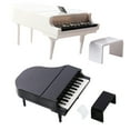 thumbnail image 2 of KAKOWELY 2 juegos de micro piano, modelo de piano en miniatura, accesorio de piano para casa, mini piano para casa, silla decorativa, 2 of 4