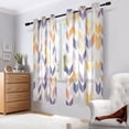 thumbnail image 7 of 2 Panels Set Blackout Curtains Thermal Insulated Sun Protection Room Darkening Drapes for Bedroom Shape Of Lavender Arrow, 7 of 7