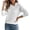 White, variant on Women's Side Zipper Stand Collar Pullover Sweater – Long Sleeve Soft Comfortable Knitted Solid Color Fall Winter Casual Outerwear