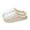 White, variant on Women's Indoor Bedroom Slipper with Memory Foam Unisex Couple Fashionable Casual Winter Outerwear Closed-Toe Half-Slippers Fleece-Lined Warm Flat Slippers