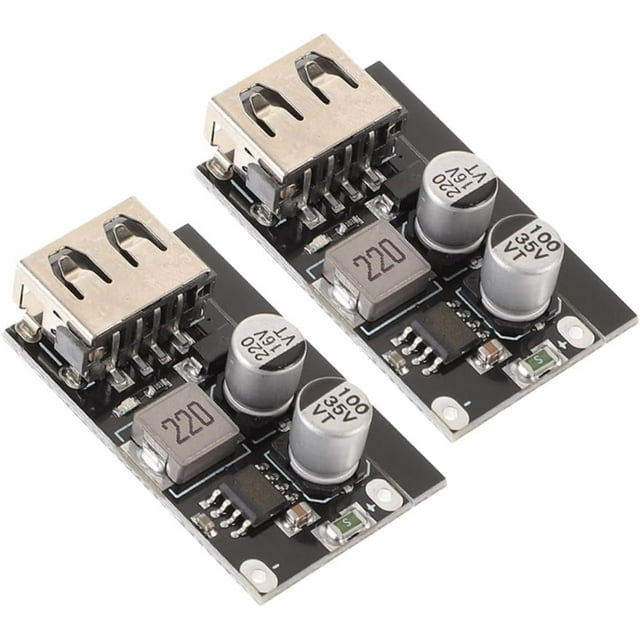 HUGFEGWE Module Convertisseur de Puissance Double 3.0 Régulateur de Tension CC-CC Convertisseur de Ports de Charge Rapide 2X pour Électronique CA919-120283