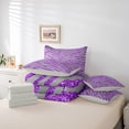 thumbnail image 6 of Castle Fairy Purple Zebra Print Twin Bedding Sets,Jungle Animal Bedding Comforter Set, 6 of 8