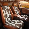 thumbnail image 3 of COEQINE Quilted Car Front Seat Cover 2 Pack Non-Slip Decorative Bucket Seat Cover Heavy Duty Dog Car Seat Protector Universal Fit Auto Accessories, Rustic Cow Skin Print, 3 of 7