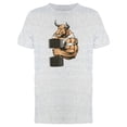 thumbnail image 1 of Strong Bull With Barbell T-Shirt Men -Image by Shutterstock, Male x-Large, 1 of 2