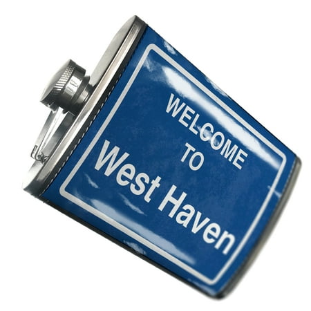 

NEONBLOND Flask Sign Welcome To West Haven