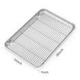 thumbnail image 4 of Bastwe Baking Sheet with Cooling Rack and Silicone Baking Mat, 20 Inch Stainless Steel Bakeware, Healthy & Nontoxic & Rustproof & Easy Clean & Dishwasher Safe, 4 of 4