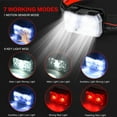 thumbnail image 6 of Zacro Rechargeable Headlamp Flashlight, 500 Lumens LED Headlight with 6 Modes, Adjustable Headband, Waterproof Motion Sensor Head Lamp for Camping Hiking Cycling Outdoor Sport, 6 of 7