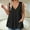 Black, variant on Olyvenn Stylish Women V Neck Tank Tops with Pockets Plus Size Summer Loose Casual Basic Solid Color Sleeveless Shirts Tunic Tops Blue XXL