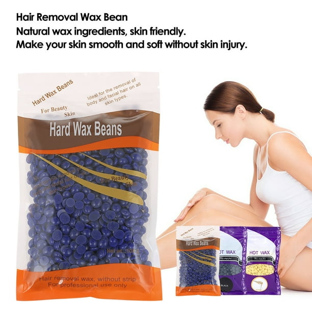 Buy women and men Hair Removal Hard Body Wax Beans for Face, Arm, Legs Hard  Wax Beans No Strip Depilatory Hot Film Hard Wax Pellet Waxing Bikini Hair  Removal Brazilian Beans (100